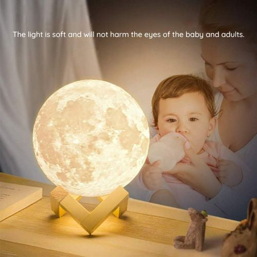 Realistic Moon Lamp Relaxing Night Light