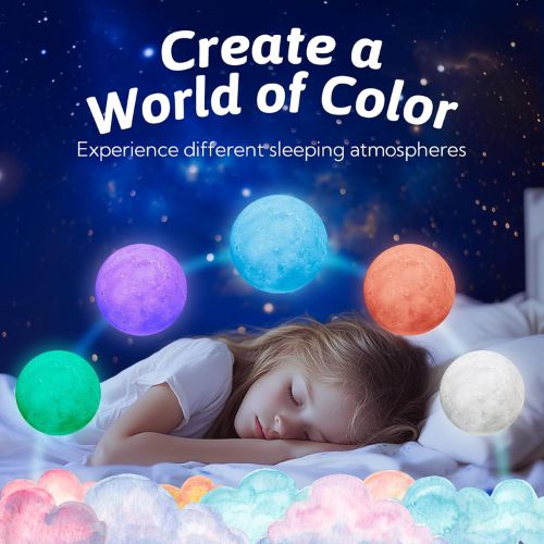 Realistic Moon Lamp Relaxing Night Light